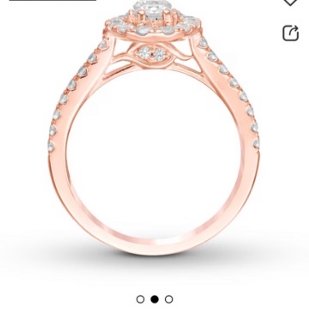 Kay’s rose gold diamond engagement ring